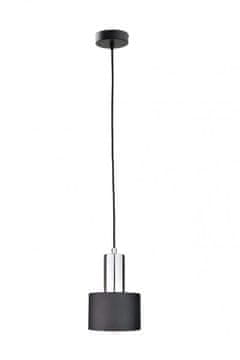 GH Viseća lampa 1xE27 LUCE CRNA SREBRNA