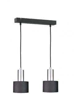 GH Viseća lampa 2xE27 LUCE CRNA SREBRNA