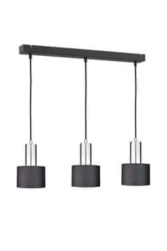 GH Viseća lampa 3xE27 LUCE CRNA SREBRNA