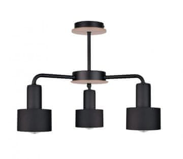 GH Stropna lampa 3xE27 LUCE CRNO DRVO
