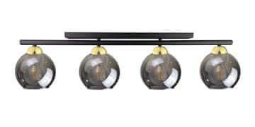 GH Stropna lampa 4xE27 MINOR CRNA/ZLATNA