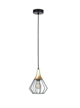 GH Viseća lampa 1xE27 SELENE CRNA/ZLATNA