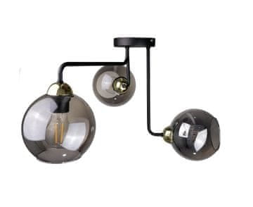 GH Stropna lampa 3xE27 COSMO CRNA/ZLATNA