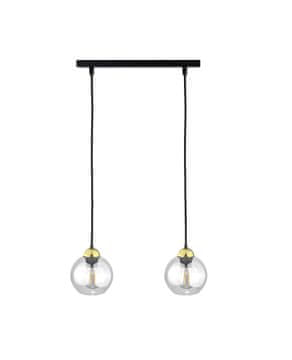 GH Viseća lampa 2xE27 MIRAGE CRNA/ZLATNA