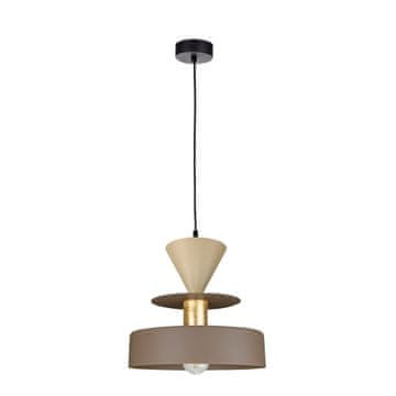 GH Viseća lampa 1xE27 Valia Smeđa/Latte