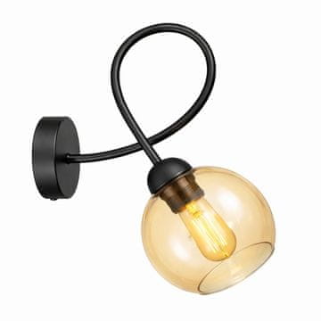 GH Zidna lampa 1xE27 Lyra Crna/Medena