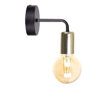 GH Zidna lampa 1xE27 NIXON CRNA/ZLATNA