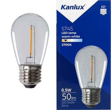 Kanlux LED žarulja E27 0.5W topla 26045