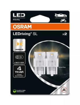 Osram Osram LED Premium New W21/5W Amber epack