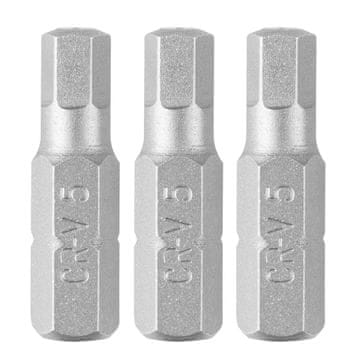 Šesterokutni nastavci H5 x 25 mm, 3 kom.