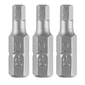 Šesterokutni nastavci H4 x 25 mm, 3 kom.