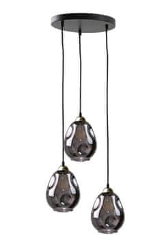 GH Viseća lampa 3xE27 LOKI CRNA/ZLATNA
