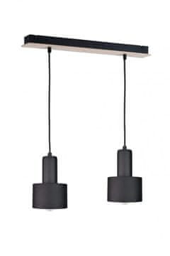 GH Viseća lampa 2xE27 LUCE CRNO DRVO