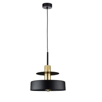 GH 1xE27 Solea crno/zlatna viseća lampa