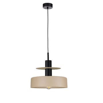 GH Viseća lampa 1xE27 Solea Latte/Crna