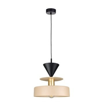 GH 1xE27 Valia Latte/Crna viseća lampa