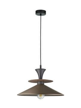 GH Viseća lampa 1xE27 Della Crna/Smeđa