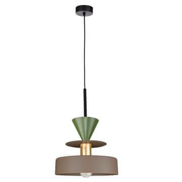 GH 1xE27 Valia smeđa/kaki viseća lampa