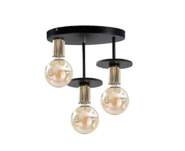 GH Stropna lampa 3xE27 SATURN CRNA