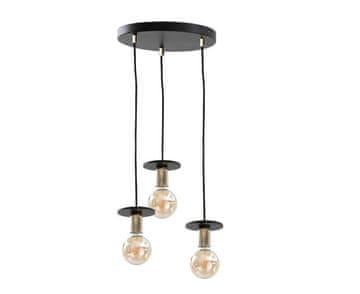 GH Stropna lampa 3xE27 SATURN CRNA