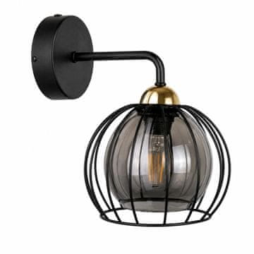 GH Zidna lampa 1xE27 SOLO CRNA/ZLATNA