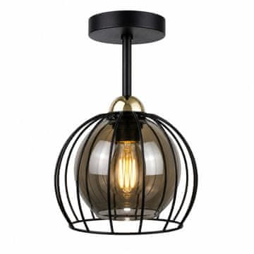GH Stropna lampa 1xE27 SOLO CRNA/ZLATNA