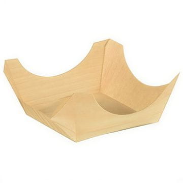 Papstar Drvena zdjela 6 x 6 x 2,5 cm 50 kom.