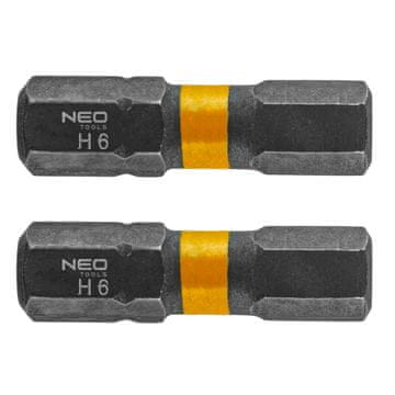 Udarni bitovi HEX6 x 25 mm, 2 kom.