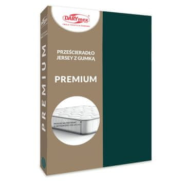 Darymex Pamučna plahta 160x200 JERSEY HEAVY DUTY zelena