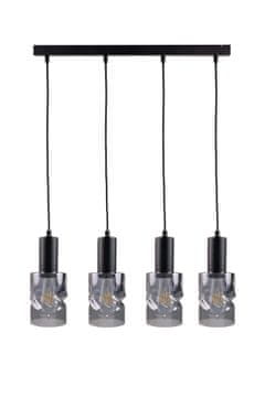 GH Viseća lampa 4xE27 CROSS CRNE