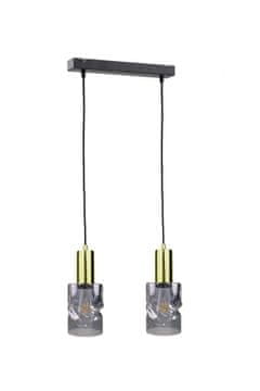 GH Viseća lampa 2xE27 CROSS CRNO/ZLATNA