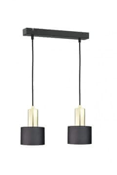 GH Viseća lampa 2xE27 LUCE CRNO ZLATNA