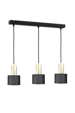 GH Viseća lampa 3xE27 LUCE CRNO ZLATNA