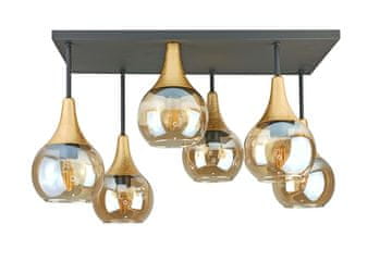 GH Stropna lampa 6xE27 Soma Zlatna/Medena
