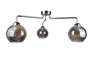 GH Stropna lampa 3xE27 PLUTON SREBRNA