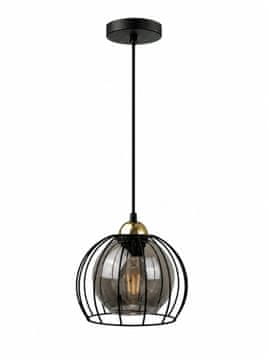 GH Viseća lampa 1xE27 SOLO CRNA/ZLATNA