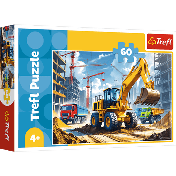 Trefl 17406 "60" - Traktor s bagerom /