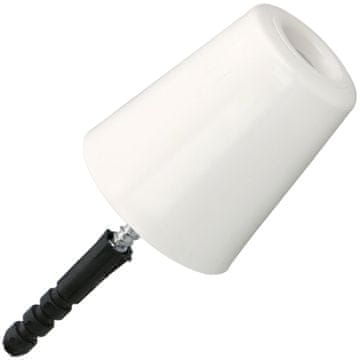 Gumeni graničnik, odbojnik, stoper za vrata, bijeli, 82 mm