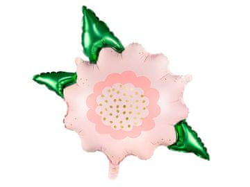 PartyDeco Folija balon s ružičastim cvijetom, 70x62 cm