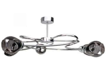 GH Stropna lampa 5xE27 ZAHRA SREBRNA