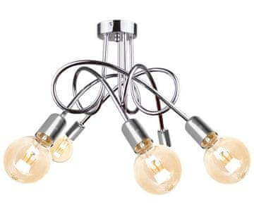 GH Stropna lampa 5xE27 RUMBA SILVER