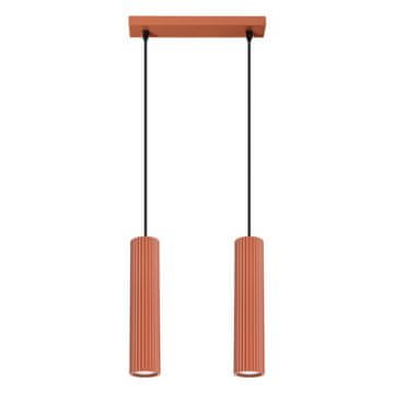 Sollux KARBON 2 viseća lampa, oker crvena
