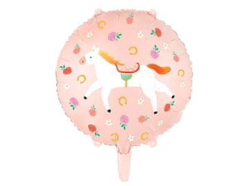 PartyDeco Folija balon s motivom konja, 45 cm