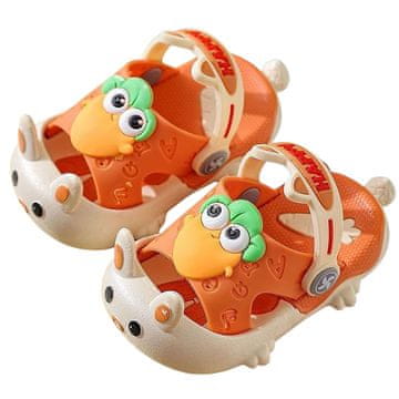 Kroksy dječje klapke Happy Carrots narančaste boje 28/29