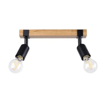Lumi Horizon 2 E27 reflektor crni drveni 12.519.96