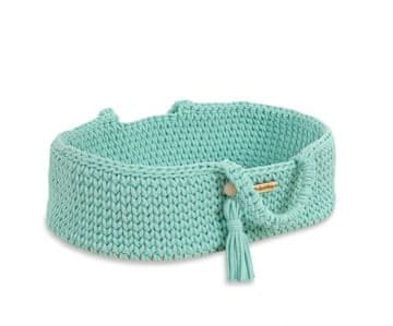 MY SWEET BABY Nosiljka za lutke Moses Basket BOHO od pamuka - menta