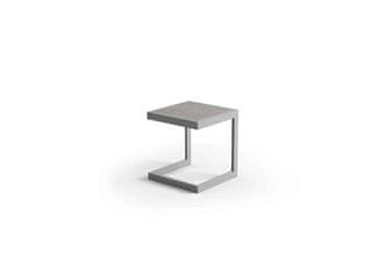 Stolik do ležaka Grenada 40x40 Zumm siv aluminij Homms