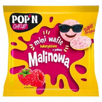 SANTÉ Kukuruzni mini vafli sa glazurom od maline 35g
