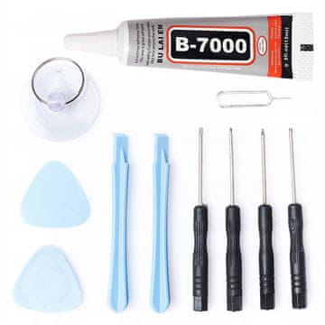 Set alata za telefon GSM 10u1 + ljepilo B-7000 15ml