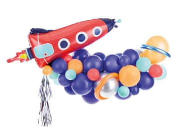 PartyDeco Girlanda od balona - Mix raketa, 154x130cm